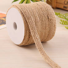 5m/roll Natural Vintage Hand Weaving Burlap Jute Cord Burlap Rope Gift Packing String Knitting Twine DIY Home Party Decor Supply 2024 - buy cheap