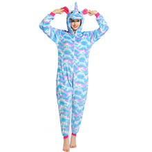 Pijamas de franela con dibujos de unicornio para hombre y mujer, ropa de dormir de invierno con dibujos de animales, 2020 2024 - compra barato