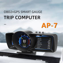 Новый AP-7 HUD Дисплей, OBD/GPS двойной Системы вождения компьютер изменение ЖК-дисплей Таблица кодов 2024 - купить недорого