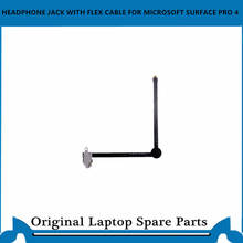 Entrada para fone de ouvido com cabo flex, para microsoft surface pro 4, jack 1742 2024 - compre barato