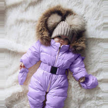 Mono cálido con capucha para bebé, niño y niña Pelele de invierno para, chaqueta con capucha, abrigo grueso cálido, ropa de abrigo 2024 - compra barato