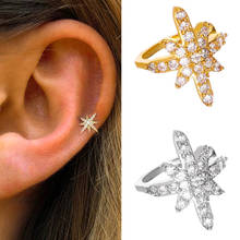 Starose-pendientes de estrella abierta para mujer, Piercing falso de cristal, hélice, pendientes falsos, joyería para oreja de fiesta, 1 ud. 2024 - compra barato