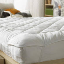 Capa de colchão de cama em seda vescovo, tecido amoreira com enchimento de seda 100% para cama de tamanho queen e king 2024 - compre barato