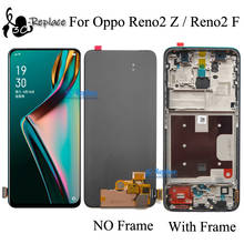 6,53 "оригинальный Amoled Axisin для Oppo Reno2 Z Reno 2Z 2 Z ЖК-дисплей экран с рамкой Сенсорная панель дигитайзер для Reno 2 F 2F 2024 - купить недорого