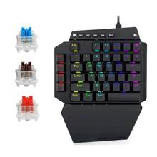 Teclado mecánico para juegos K700 de una mano, retroiluminación LED RGB Outemu Switch, Macro de tecla completa que regula 44 teclas LOL/Wow/ dota2 / PUBG/CF 2024 - compra barato