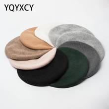Autumn Winter Wool Beret Womens Hats Warm Ladies Vintage Bonnet Gorras Soft Beret Adjustable Casual Boina Wool Hat Female 2024 - buy cheap
