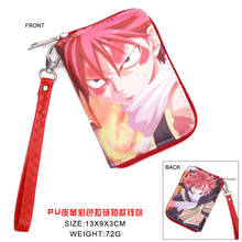 Japanese Anime Fairy Tail PU Short Wallet Natsu Dragneel Coin Purse 2024 - buy cheap