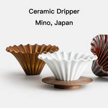 Mino-taza de filtro gotero de cerámica japonesa para café, cafetera manual, juego de cafetera para V60/filtro de onda de 1-4 tazas 2024 - compra barato
