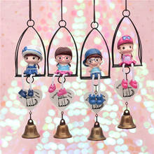 Japanese style creative door couple hanging feet gift wind chimes decoration room pendant charm cute bedroom small ornaments 2024 - buy cheap
