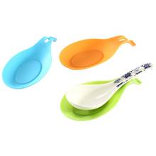 Food Grade Silicone Spoon Rest Heat Resistant Placemat Glass Coaster Silicone Spoon Holder Kitchen Tools Accessories 2024 - buy cheap