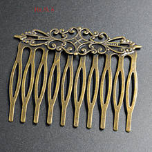 FLTMRH 3pcs  10teeth Bronze Different Size  Hair Comb Hair Clips Claw Hairpins DIY Jewelry Findings Hair Ornaments 2024 - buy cheap