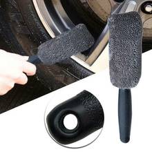 Universal  Portable  Microfiber Car Wheel Tire Rim wash  Brush Plastic Handle Auto Scrub Brush Car Wash Accessories 2024 - buy cheap