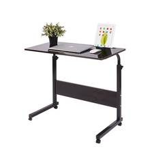Home Simple Laptop Desk Portable Easy Lift Movable Desktop Computer Desk Lazy Bedside Table Sickbed Dinner Table With Truckles 2024 - buy cheap