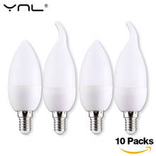 10pcs  E14 LED Candle Bulb 3W Lampada LED Lamp Indoor Light AC 220V 230V 240V LED Chandelier Warm Cold White For Home Decoration 2024 - buy cheap