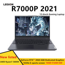 Lenovo-laptop gaming legion r7000p 2021 15.6 polegadas, computador amd geforce rtx 3060, 6gb, fundo em metal, 16gb, 512gb, ssd 2024 - compre barato