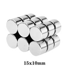 2/5/10/20/30pcs 15x10 mm Thick Neodymium Strong Magnets 15mm*10mm Permanent Round Magnet 15x10mm Powerful Magnetic 15*10 2024 - купить недорого
