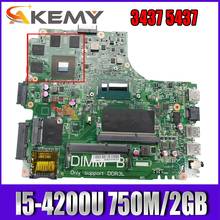 Placa-mãe para laptop 750-2 pwb, novo modelo, inspiron dell, 3437, 5437 m/2gb, vkj89 2024 - compre barato