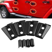 4PCS/SET Black Door Hinge Cover for Jeep Wrangler JK Unlimited 4 Door 2007- 2018 2024 - buy cheap