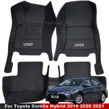 Car Mats For Toyota Corolla Hybrid 2019 2020 2021 Car Floor Mats Leather Carpets Custom Auto Interior Car Accessories 2024 - buy cheap