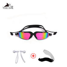 Swimming Goggles Professional Silicone Swimming Goggles Anti-fog UV Swimming Glasses With Earplug for Men Women Water Sports 2024 - buy cheap