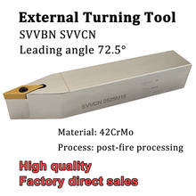 SVVBN SVVCN External Turning Tool Holder CNC Lathe Cutter SVVBN1616H16 SVVBN2020K16 SVVBN2525M16 For Turning Inserts VBGT1604 2024 - compre barato