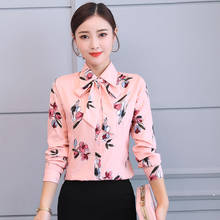 Women Blouses 2022 Spring Fashion Long Sleeve Stand Collar Chiffon Blouse Shirt Casual Tops Oversized 5XL Blusas Femininas 2024 - buy cheap