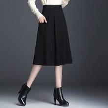 Faldas negras de cintura alta para Mujer, Faldas lisas informales de vendaje de primavera y verano, J37, novedad de 2020 2024 - compra barato