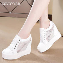 COVOYYAR Wedge Shoes Woman Platform Casual Shoes Fashion Lace Woman Sneakers Lace-up Hidden Heel Chunky Sole Lady Shoes WSN383 2024 - buy cheap