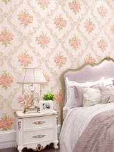 beibehang European floral damask wallpapers for living room stripe Wall paper papel wall 3D Embossed flowers wall paper roll 2024 - buy cheap