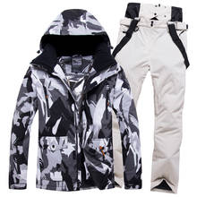 2019 Super Warm Skiing Suit Men Ski Clothing Snowboard Jacket Pant Windproof Waterproof Outdoor Sport Wear Male Hooded Thicken 2024 - buy cheap