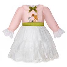 0-10Y Baby Girl's Long Sleeve Pink Clothes Turkish Vintage Spanish Lolita Ball Gown Princess Dress Casual School Spring Autumn 2024 - buy cheap