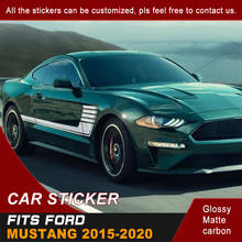 Car Decals Side Body Stripe Racing Graphic Vinyl Cool Car Stckers Custom Fit For FORD Mustang 2015 2016 2017 2018 2019 2020 2024 - buy cheap