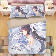 Azur Lane 3D Cartoon Anime Bed Linens Duvet Covers Pillowcases Comforter Bedding Sets Bedclothes Bed Linen Bedding Set Bed Set 2024 - buy cheap