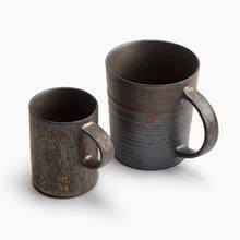 Японский стиль ретро керамика ручная работа кофейная кружка для молока креативная винтажная чашка для чая после полудня керамическая кружка для сока офисная чашка для воды 2024 - купить недорого