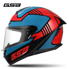 Мотоциклетный шлем GSB Casco для мужчин, защитный шлем на все лицо из АБС-пластика для езды на мотоцикле 2024 - купить недорого