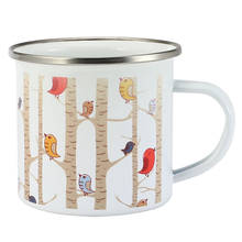 European Style Enamel Coffee Mug Ceramic Animal Plant Breakfast Milk Cup with Handgrip Creative Office Teacup Drinkware Gift 2024 - buy cheap