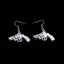 20pairs Handmade Simple Design 29*22mm Pistol Revolver Gun Drop Earrings For Women Gift 20pairs Jewelry Cute Small Object 2024 - buy cheap