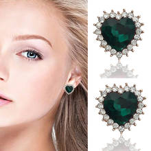 Korean Style Latest Fashion Wild Love Gem Clip on Earrings  for Women Boutique Earrings Jewelry Christmas Gift 2024 - buy cheap