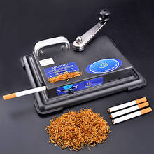 Máquina de liar cigarrillos con manivela Manual, fabricante de tabaco con rodillo de acero inoxidable, llenado Manual de cigarrillos, herramientas de bricolaje para fumar 2024 - compra barato