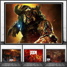 Poster Prints Classic Halo Video Games The Ultimate Doom Wall Art Canvas Painting Pictures For Living Room Home Decor 2024 - buy cheap