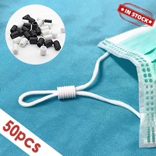 50PCS Rope Cord Lock Plastic Stopper Cord End Toggle Clip Buckle Drawstrings Elastic Cord Adjuster Mask Elastic Buckle For Hat 2024 - buy cheap