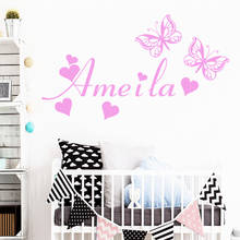 Funny Custom babies name Wall Sticker Removable Self Adhesive Waterproof For Kids Room Living Room Home Decor Vinyl Wall Decals 2024 - buy cheap