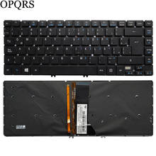 Teclado para notebook acer r7, novo teclado para notebook com luz de fundo, 10 unidades 2024 - compre barato