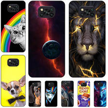 For Xiaomi Pocophone Poco X3 NFC Case Soft TPU Cartoon Painting Cat Slim Protective Back Cover cases for xiaomi poco x3 x3nfc 2024 - buy cheap