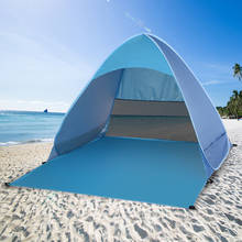 Палатка Автоматическая портативная для пляжа, самораскладывающаяся палатка для походов и отдыха на открытом воздухе, защита от УФ излучения, для рыбалки, пешего туризма, пикника 2024 - купить недорого