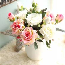 Artificial Rose Flowers Cloth Centerpiece Craft Wedding Party Home Decor 2024 - buy cheap
