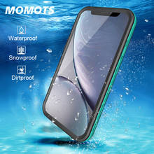 Водонепроницаемый чехол MOMOTS IP68 ДЛЯ iPhone X XR XS MAX, ударопрочный чехол для плавания и дайвинга для iPhone 8 7 6 Plus, чехол 2024 - купить недорого