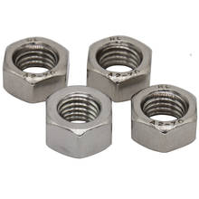 M3 M4 M8 M10 M12 304 Stainless Steel 304SS DIN934 Full Metric Thread Hexagon Nuts Hex Nut 2024 - buy cheap