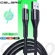 Cable de carga rápida USB tipo C, accesorio para Samsung Galaxy S20 Ultra S10 A71 A51, 0,5 m, 1m, 2m, 3A 2024 - compra barato