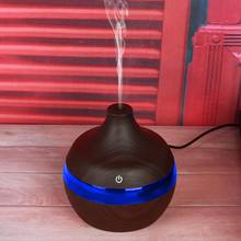 300ml Wood Vase Home Air Humidifier Essential Oil Diffuser Machine & Lights Electric Humidifier Essential Aroma Oil Diffuser 2024 - buy cheap